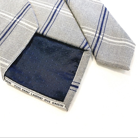 YSL wool & silk blend necktie NWOT - Picture 4 of 7
